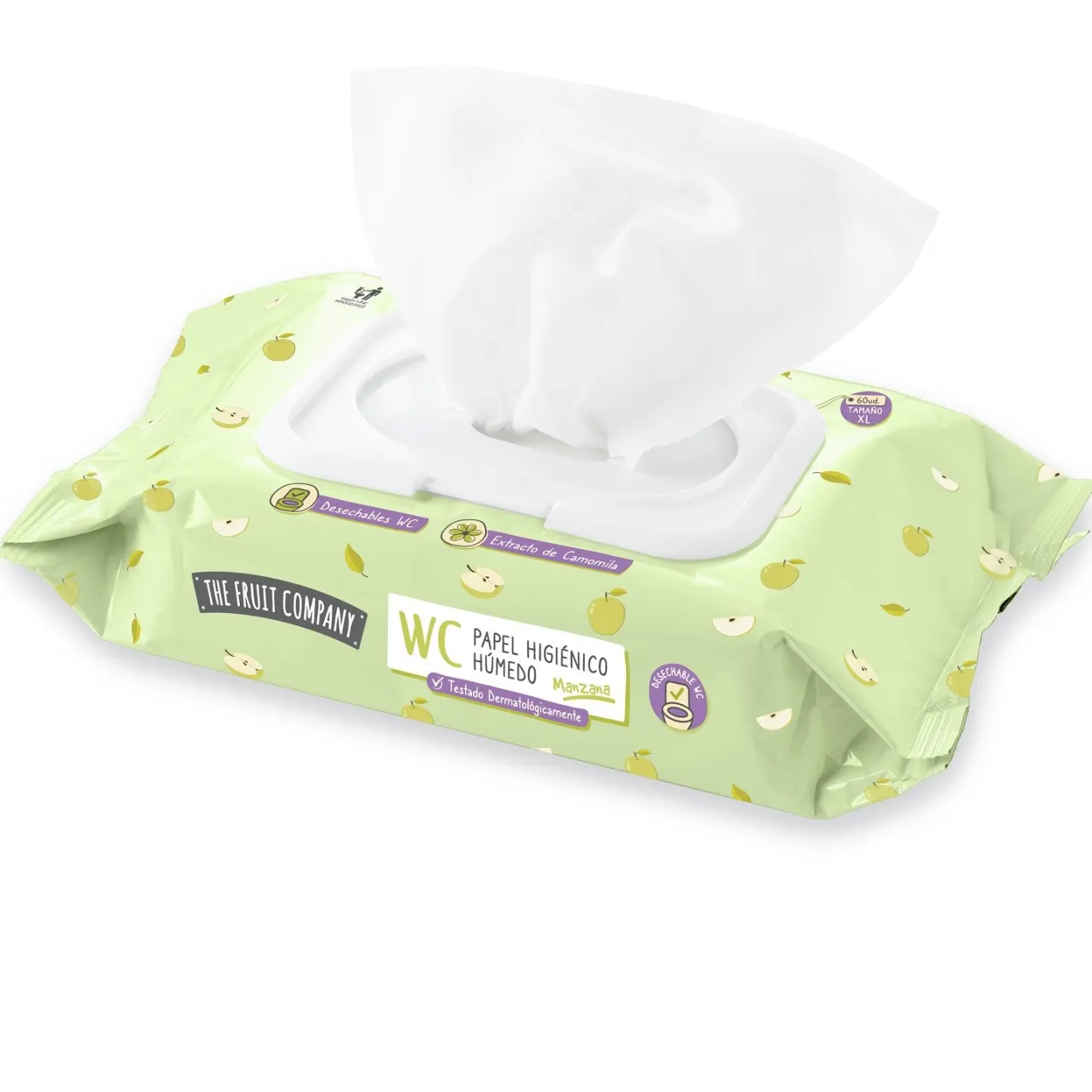 Papel Higiénico Húmedo WC Manzana