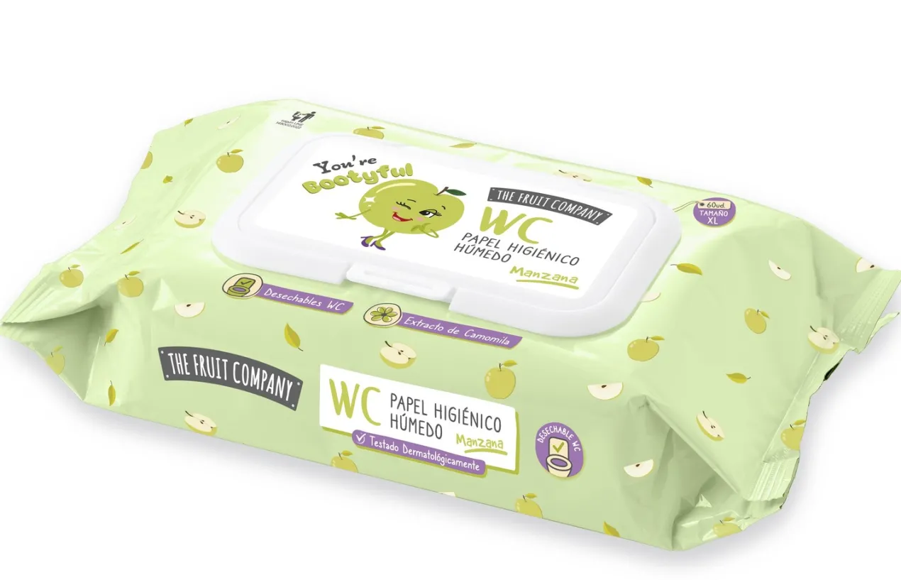 Papel Higiénico Húmedo WC Manzana