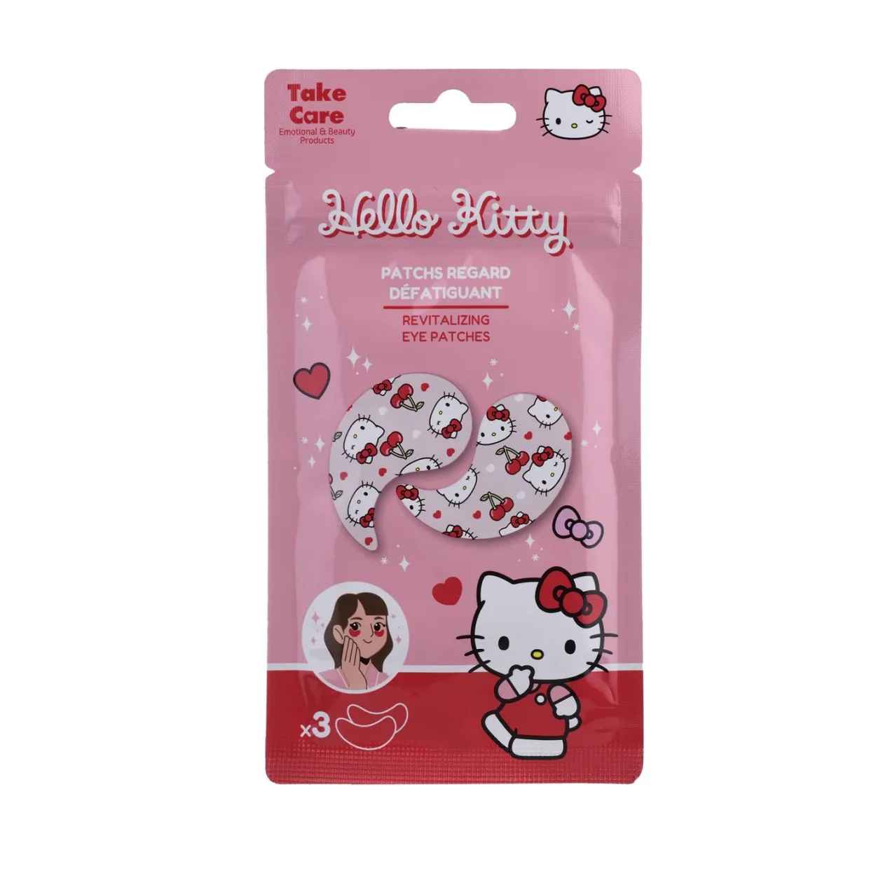 Parches Contorno Ojos Gel Hello Kitty Revitalizing Eye Paches