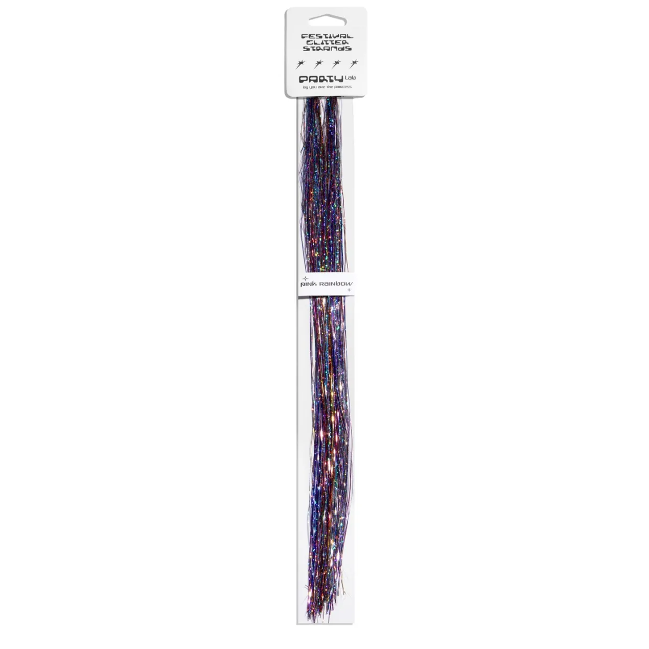 Party Lab Festival Glitter Strands Pink Rainbow
