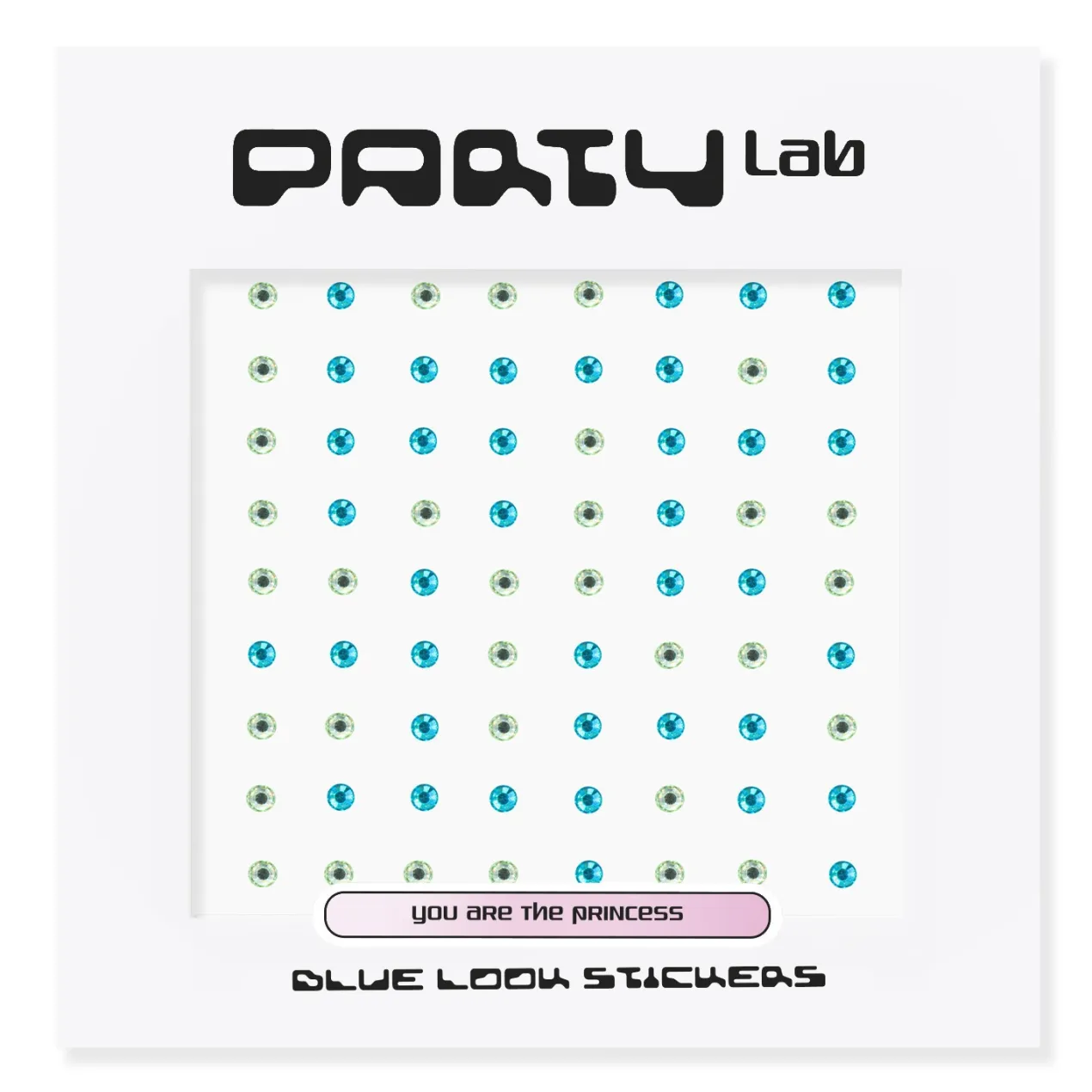 Party Lab Stickers Blue Look