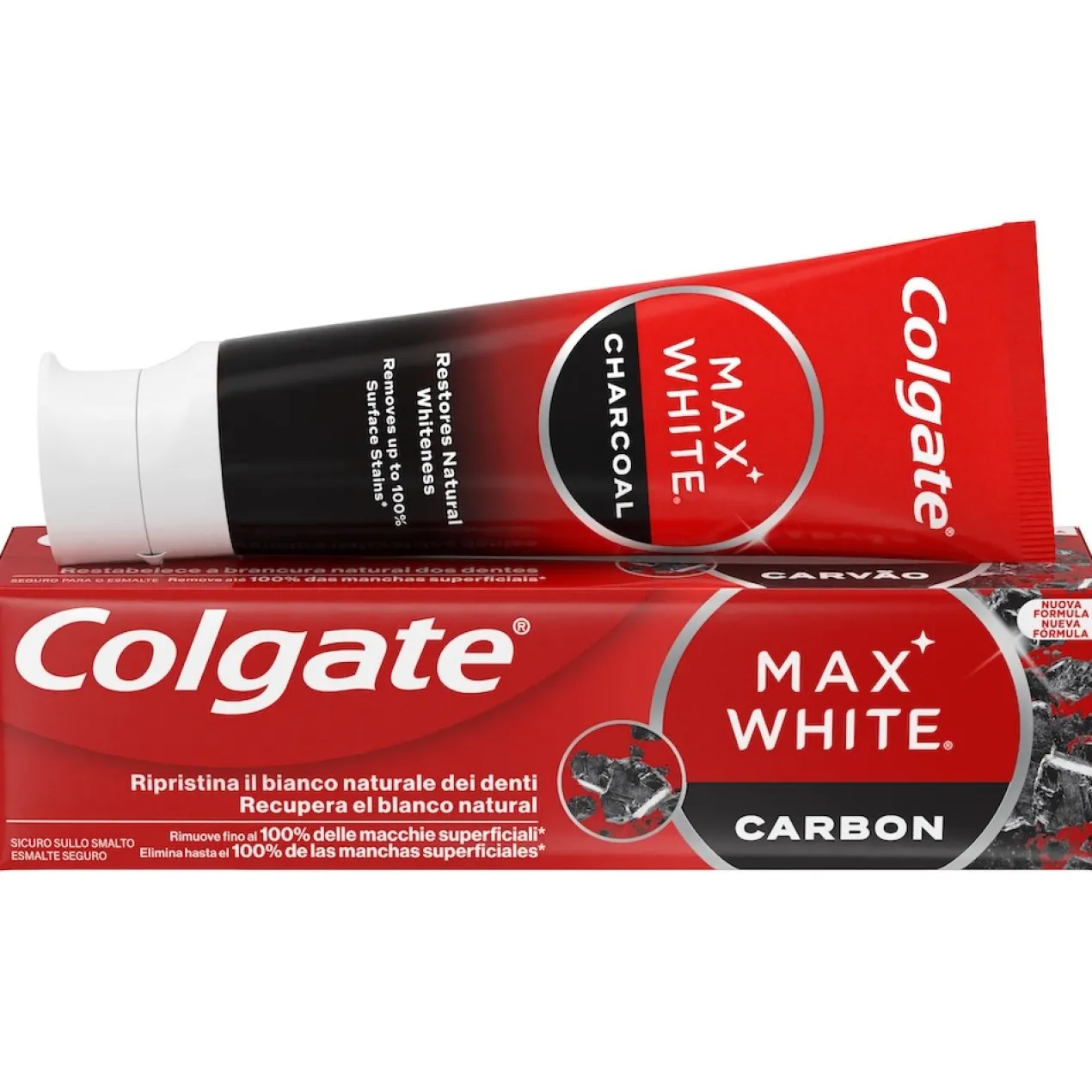 Pasta de Dientes Blanqueadora Max White Carbón Activado