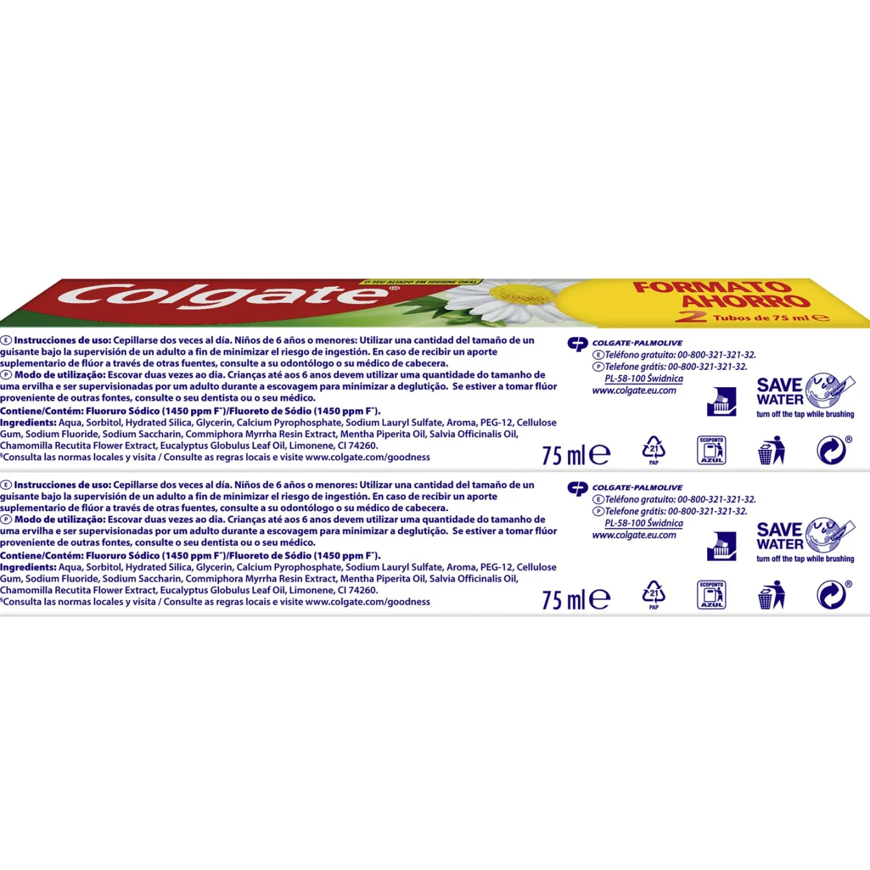 Pasta de dientes Herbal con Ingredientes Naturales