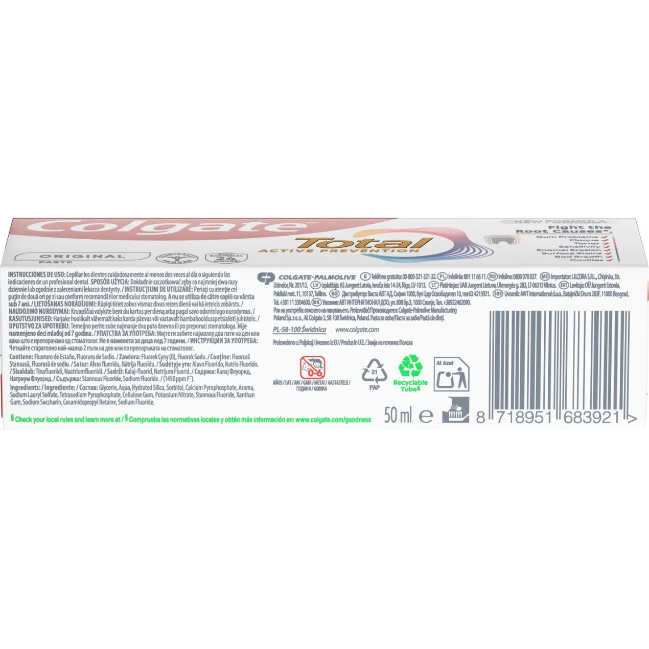Pasta de Dientes Protección Completa Total Original
