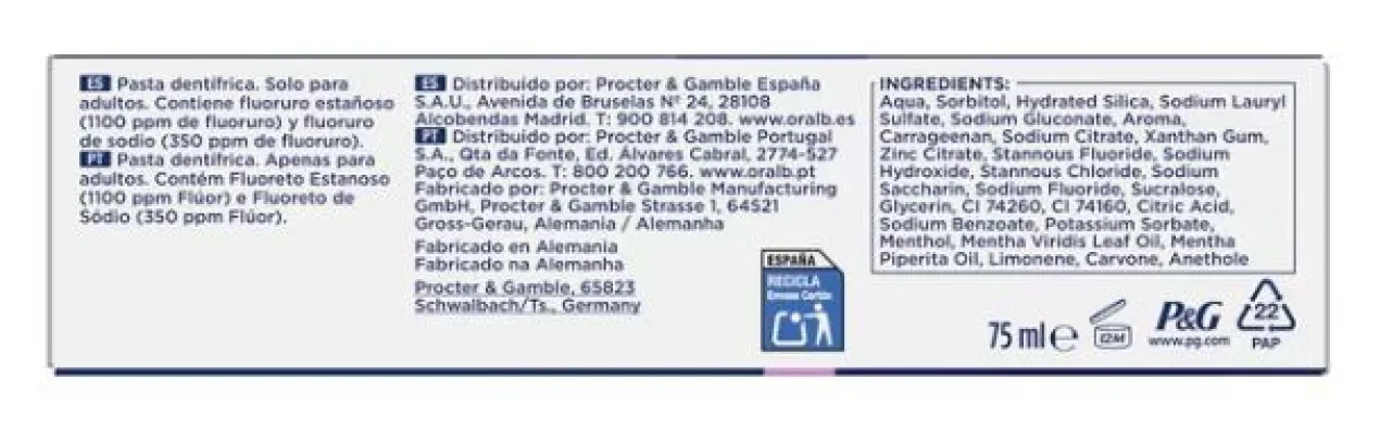 Pasta de Dientes Protección de Encías
