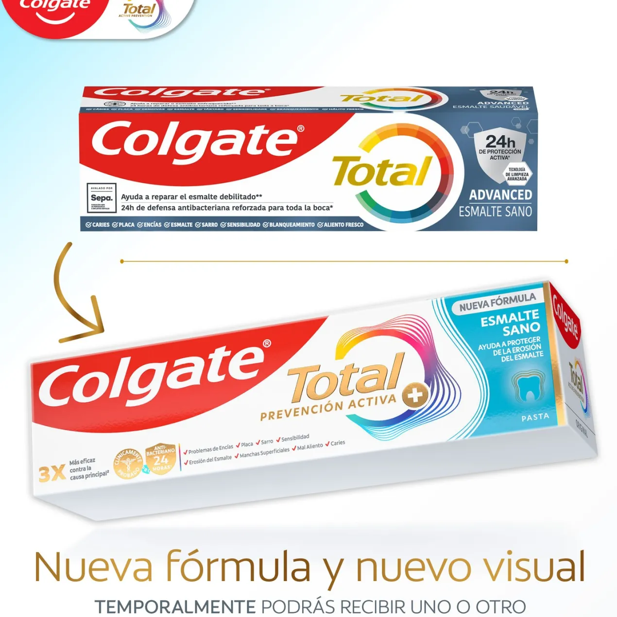 Pasta de Dientes Total Advanced Esmalte Sano