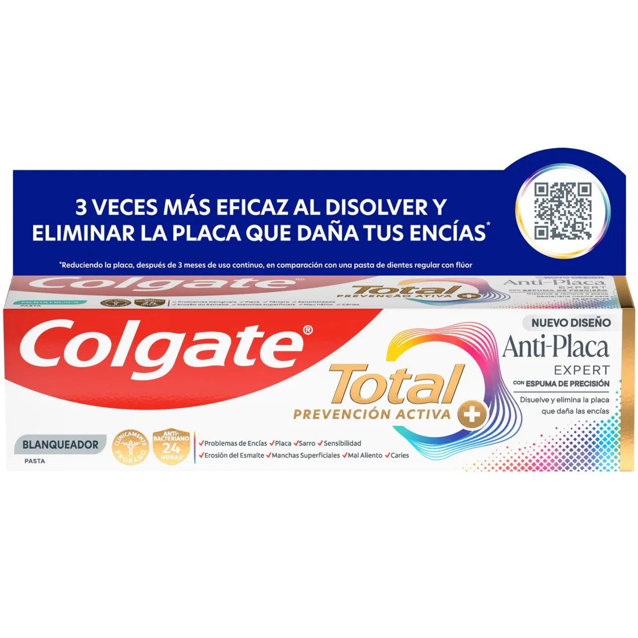 Pasta de dientes Total Plaque Anti-Placa Expert Blanqueadora