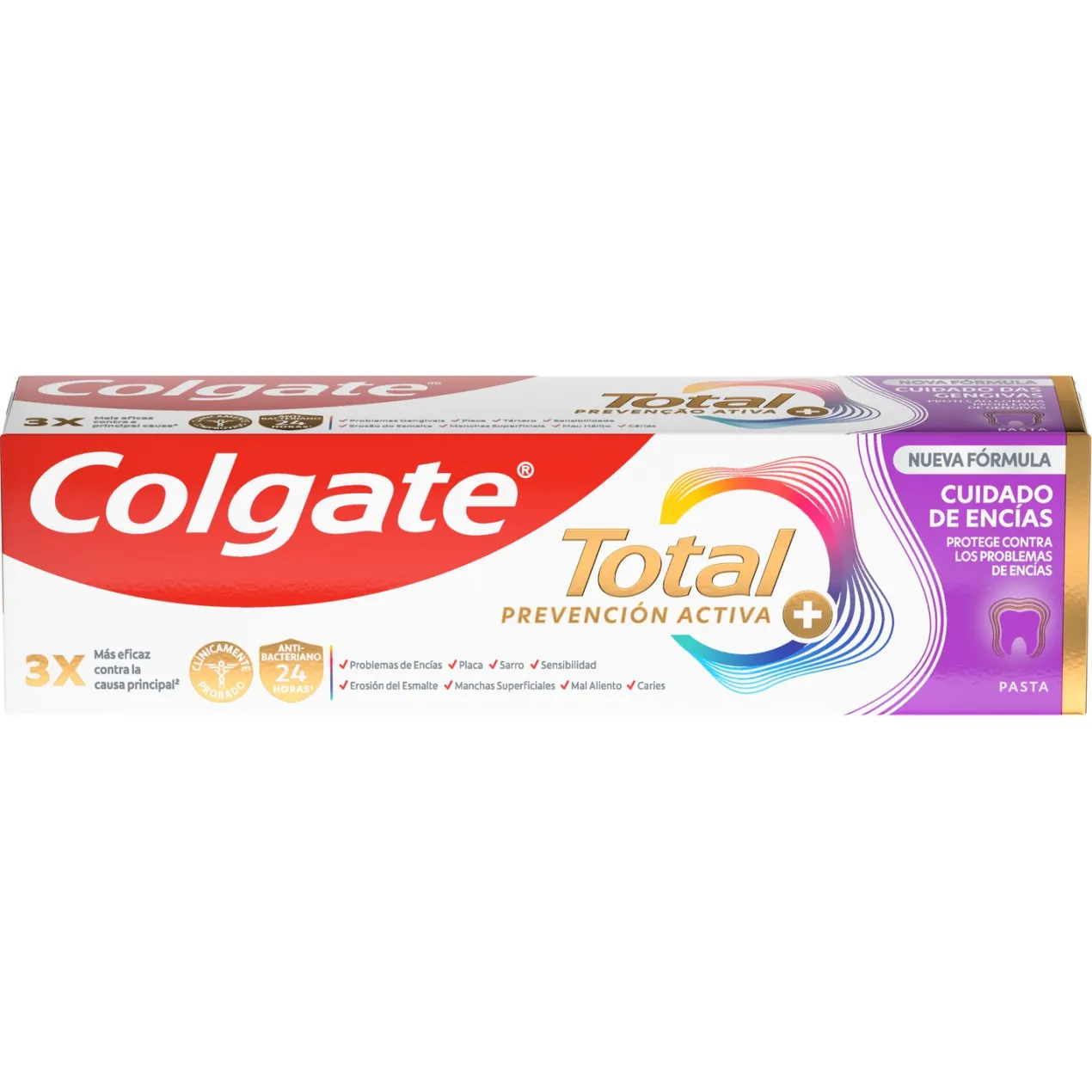 Pasta de Dientes Total Prevención Activa + Cuidado de Encías