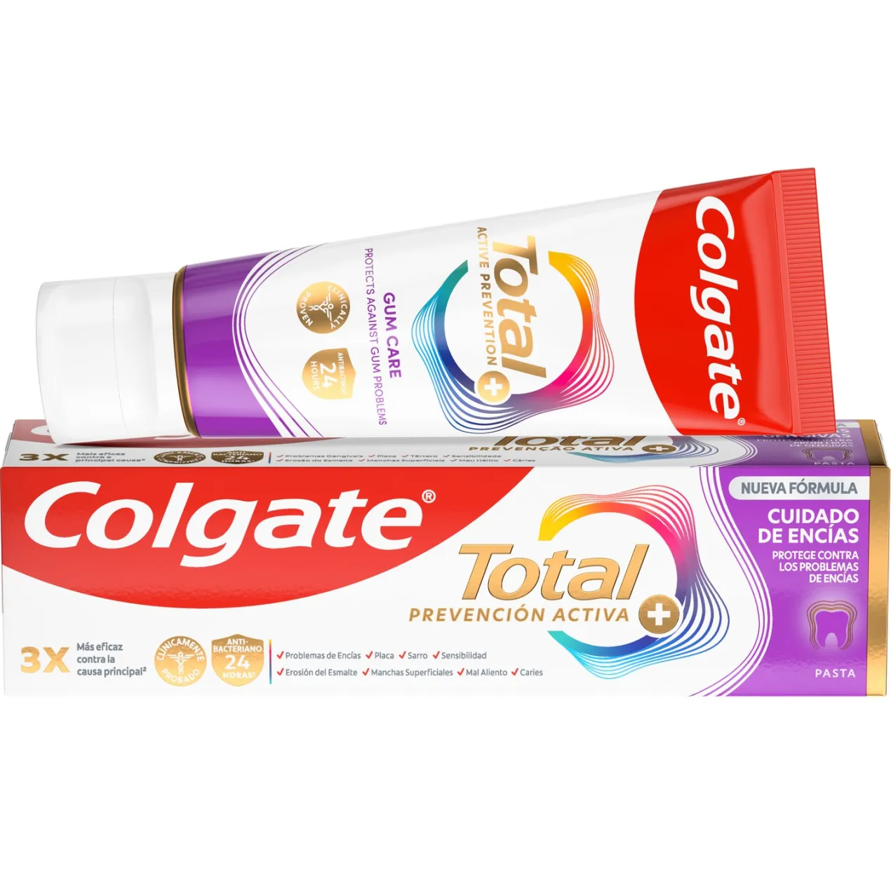 Pasta de Dientes Total Prevención Activa + Cuidado de Encías