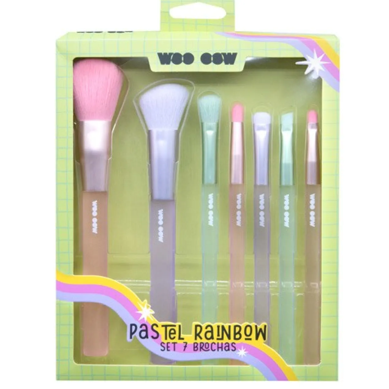Pastel Rainbow Set 7 brochas