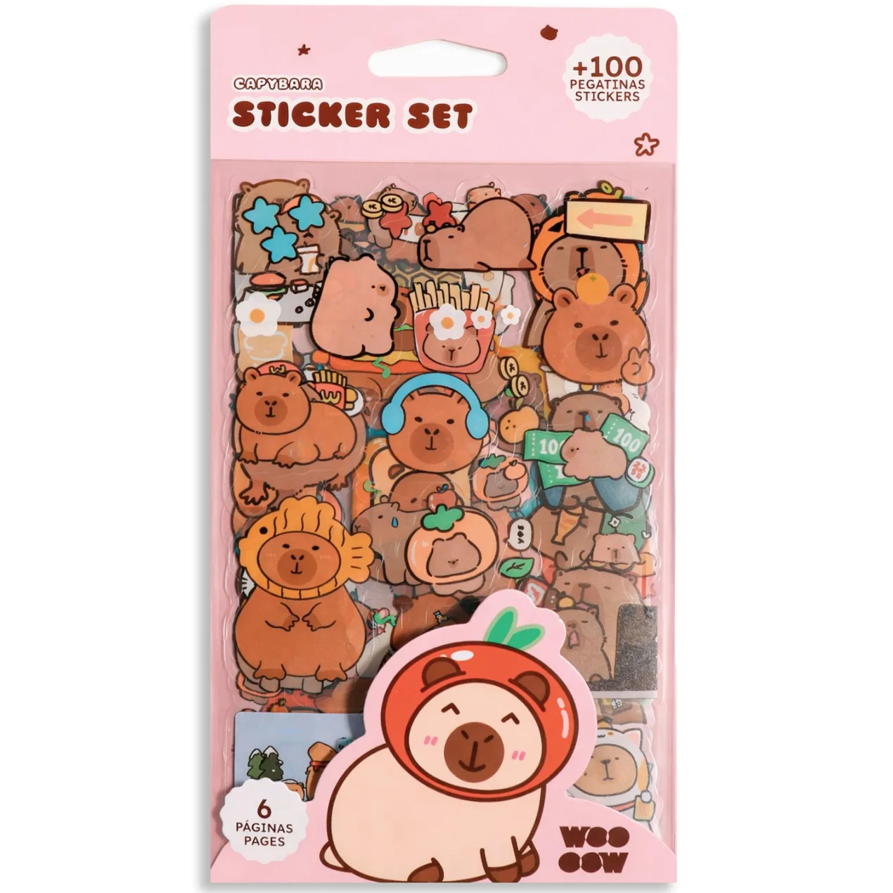 Pegatinas Capybara Sticker Set
