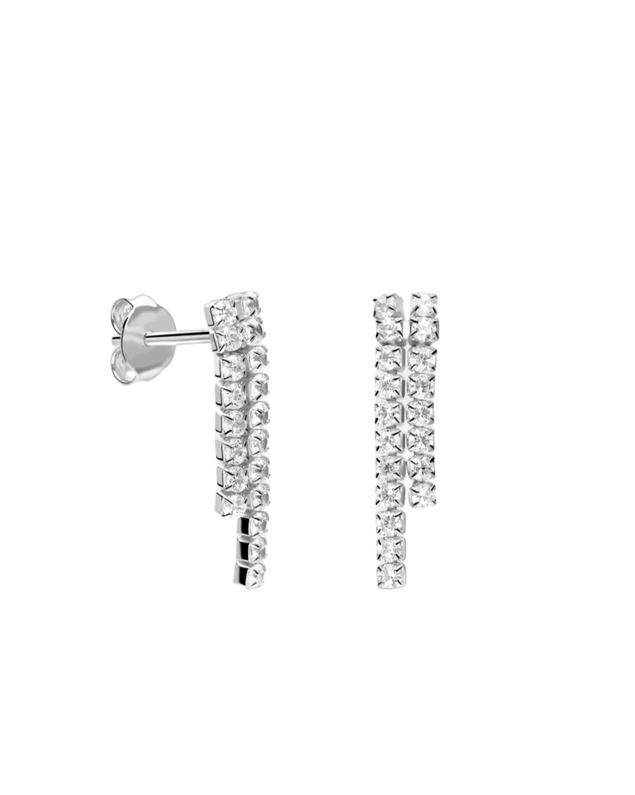 Pendientes de Plata Waterfall