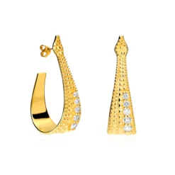 Pendientes Sakkara Plata de Ley / Recubrimiento oro 18K