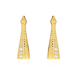 Pendientes Sakkara Plata de Ley / Recubrimiento oro 18K