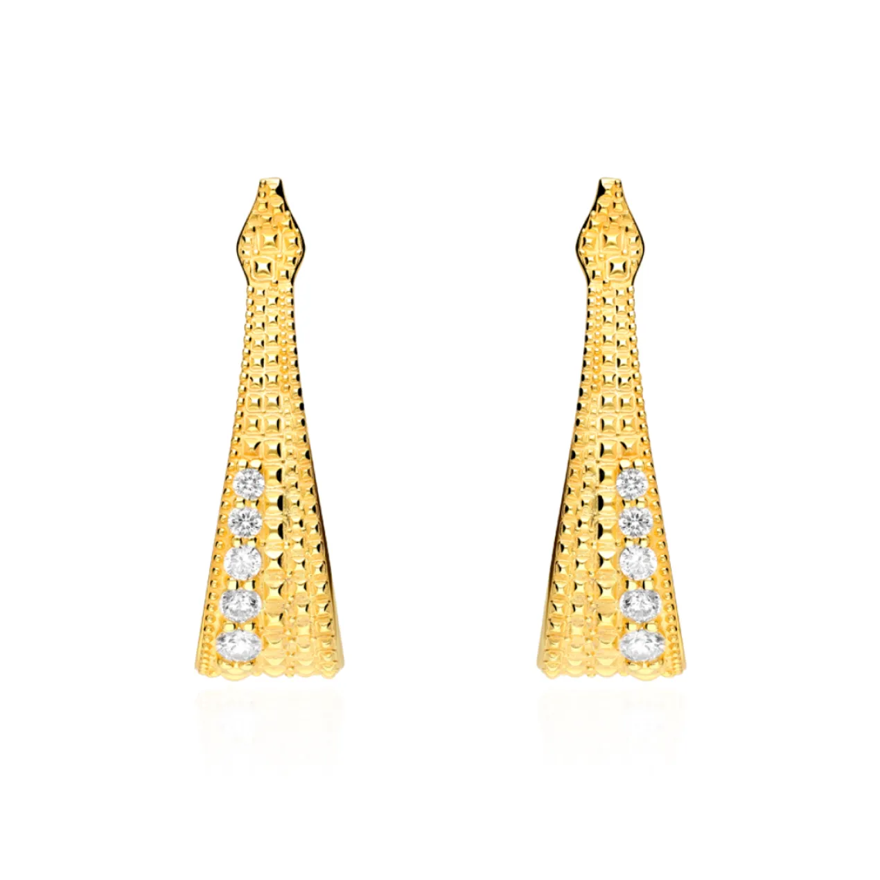 Pendientes Sakkara Plata de Ley / Recubrimiento oro 18K