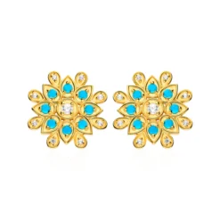 Pendientes Seshat Plata de Ley / Recubrimiento oro 18K