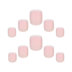 Petite Gel Finish French 154 Uñas Postizas