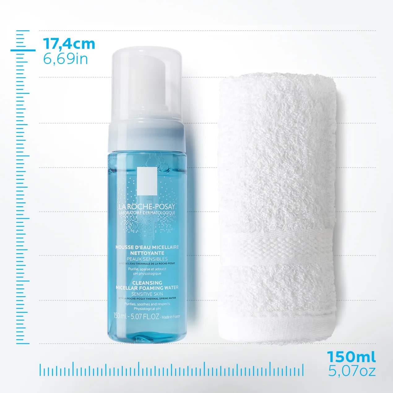 Physiologique Espuma de Agua Micelar Desmaquillante y Limpiadora facial