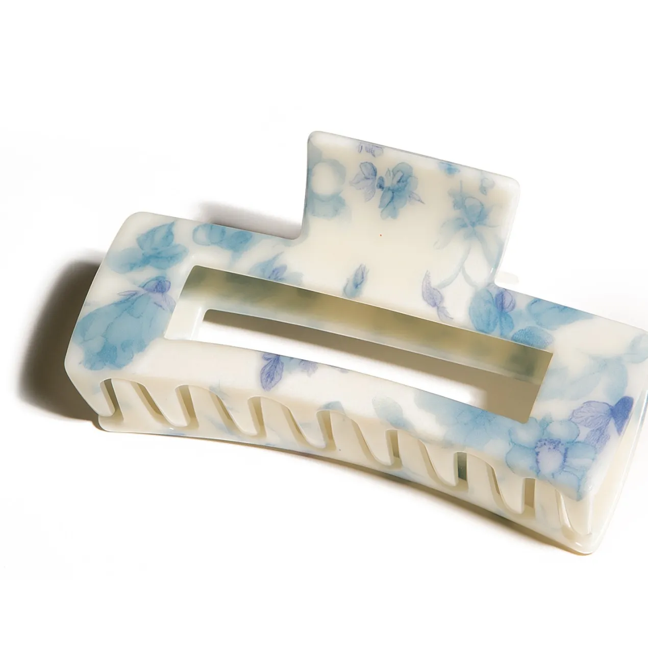Pinza de Pelo Marble Rectangular