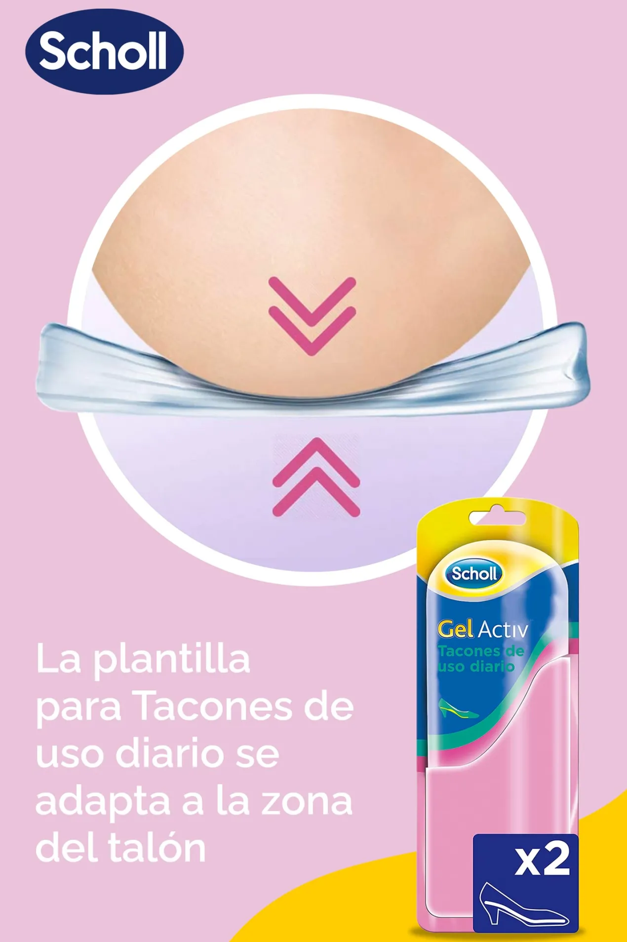 Plantilla Gel Activ Tacón Diario