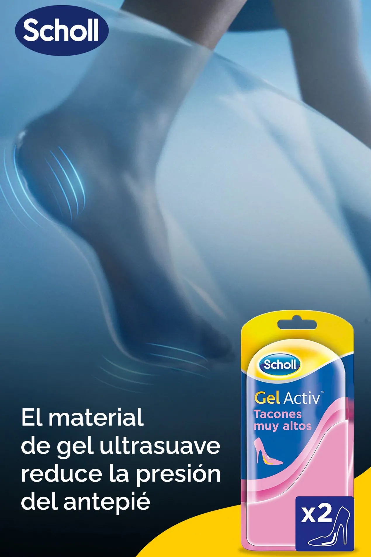 Plantillas Gel Activ Tacón Muy Alto