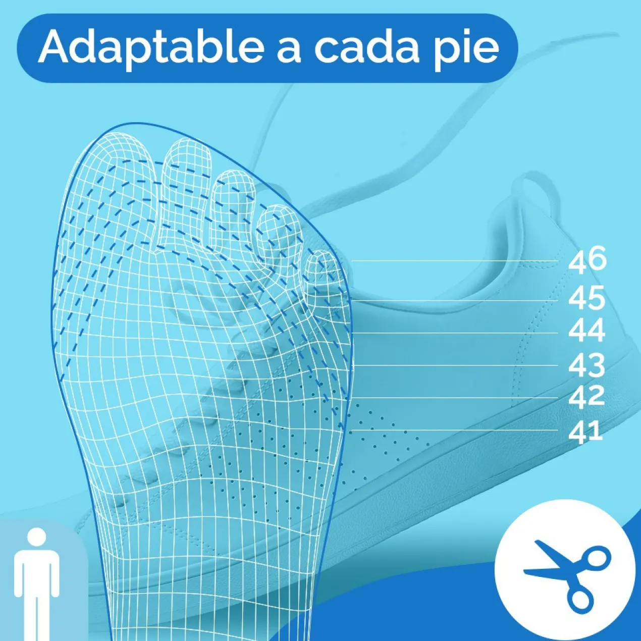 Plantillas Gel Activ Uso Diario Hombre
