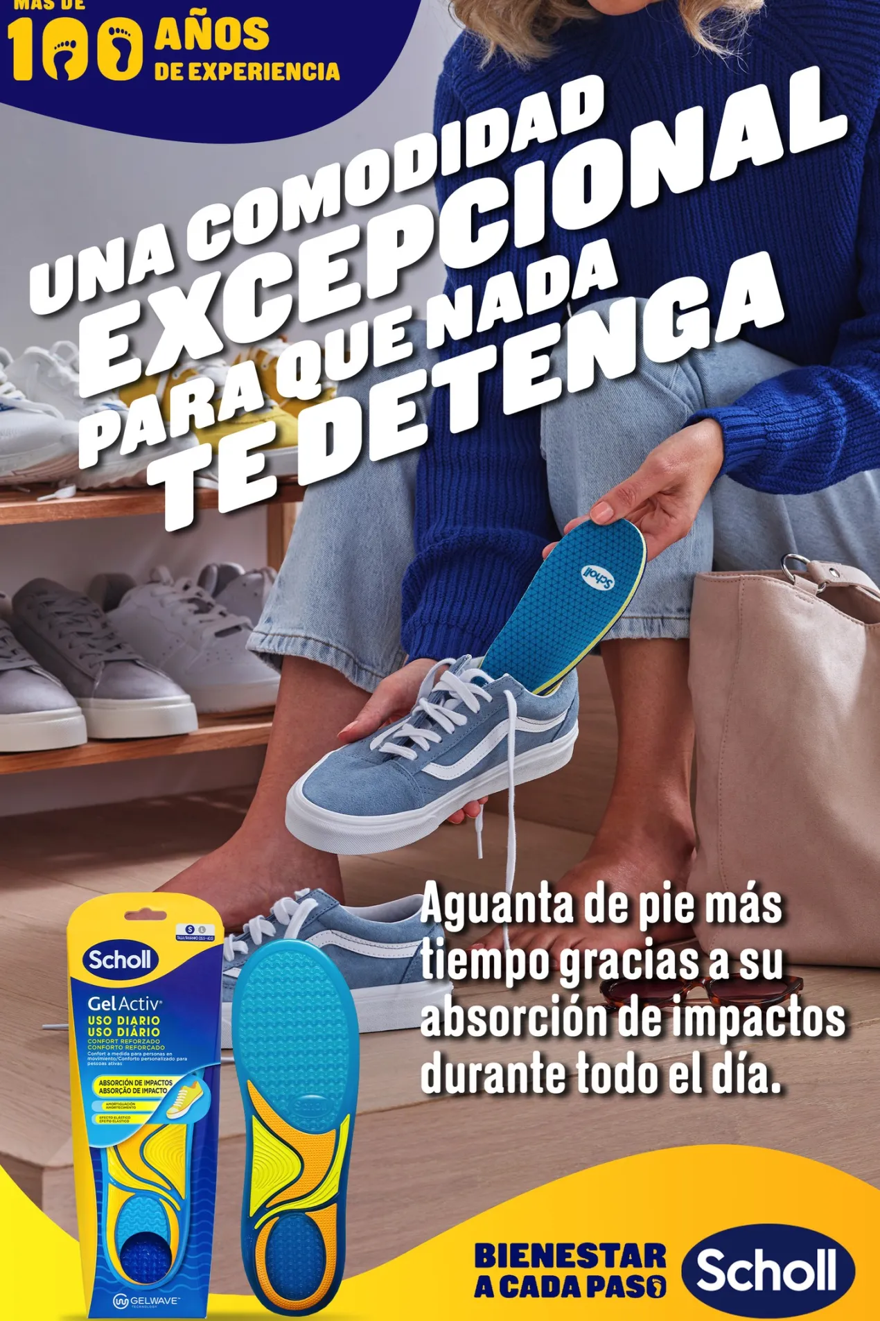 Plantillas Gel Activ Uso Diario Mujer