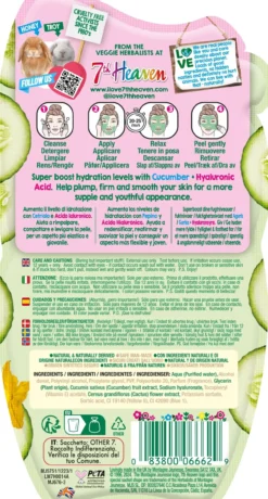 Plump and Firm Mascarilla Peel-Off con Pepino y Ácido Hialurónico