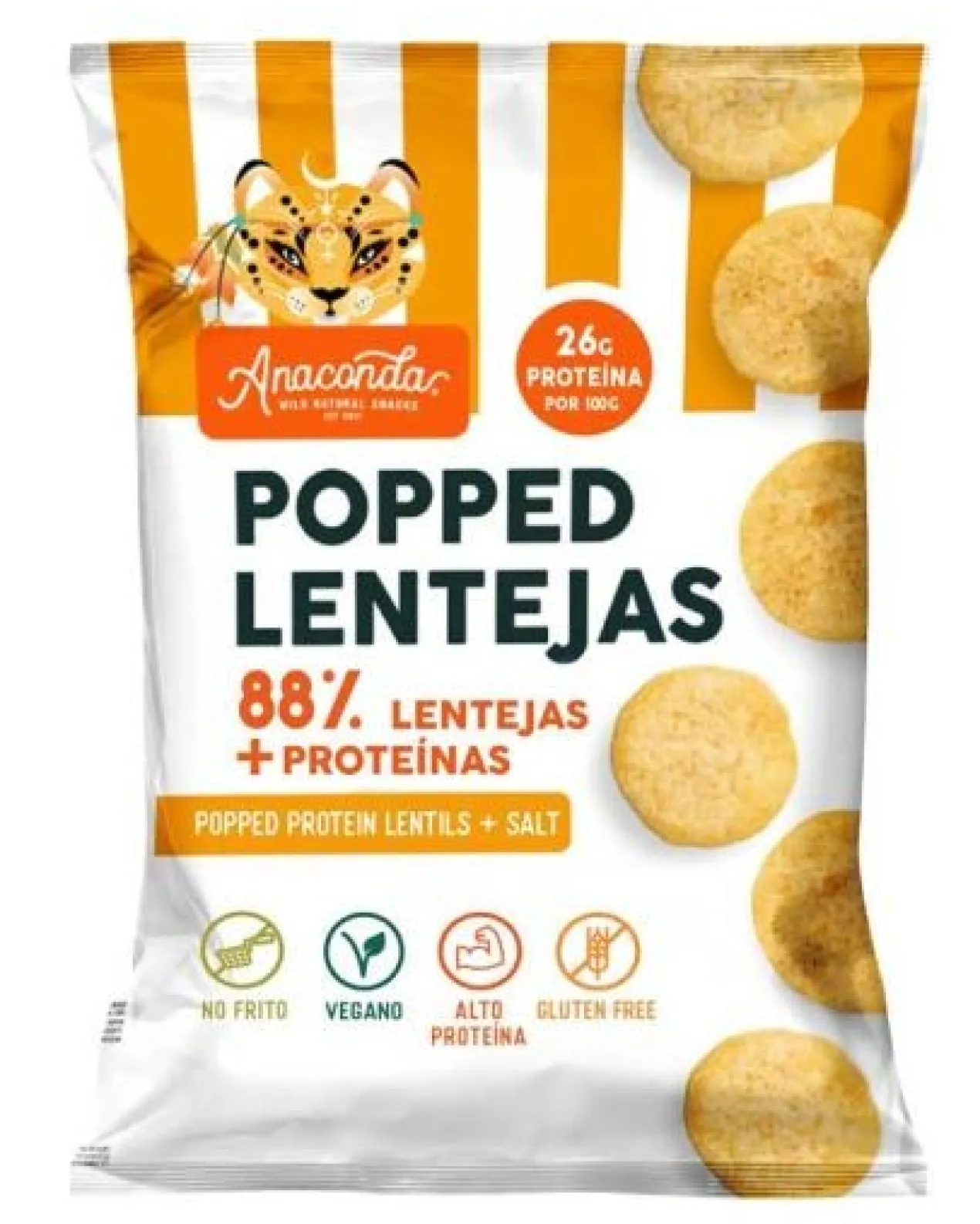 Popped Lentejas Snack crujiente de lentejas