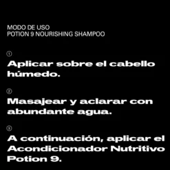Potion 9 Champú Nutritivo e Hidratante Profesional