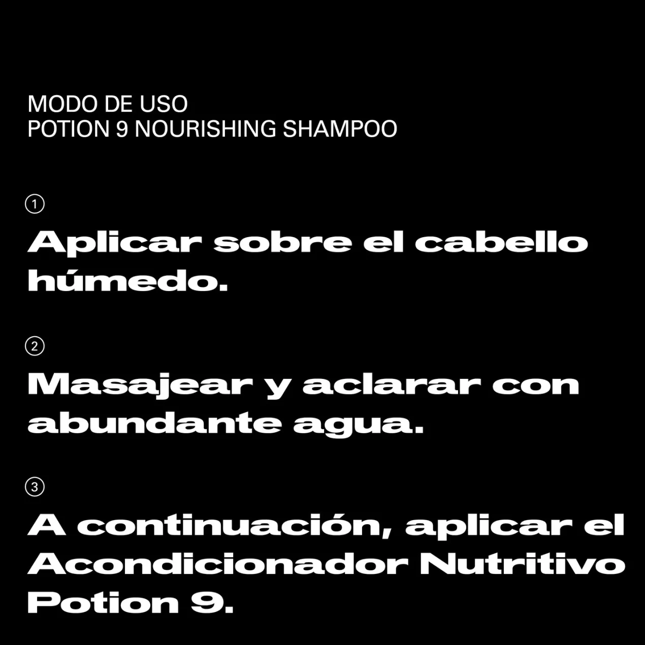 Potion 9 Champú Nutritivo e Hidratante Profesional