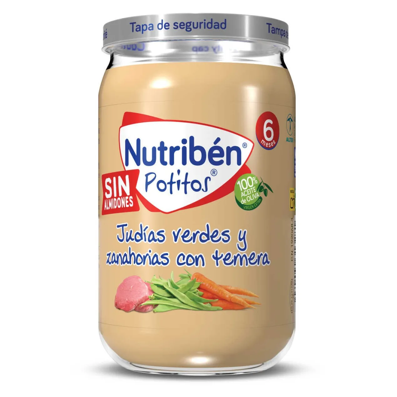 Potito Ternera con Judías Verdes y Zanahoria