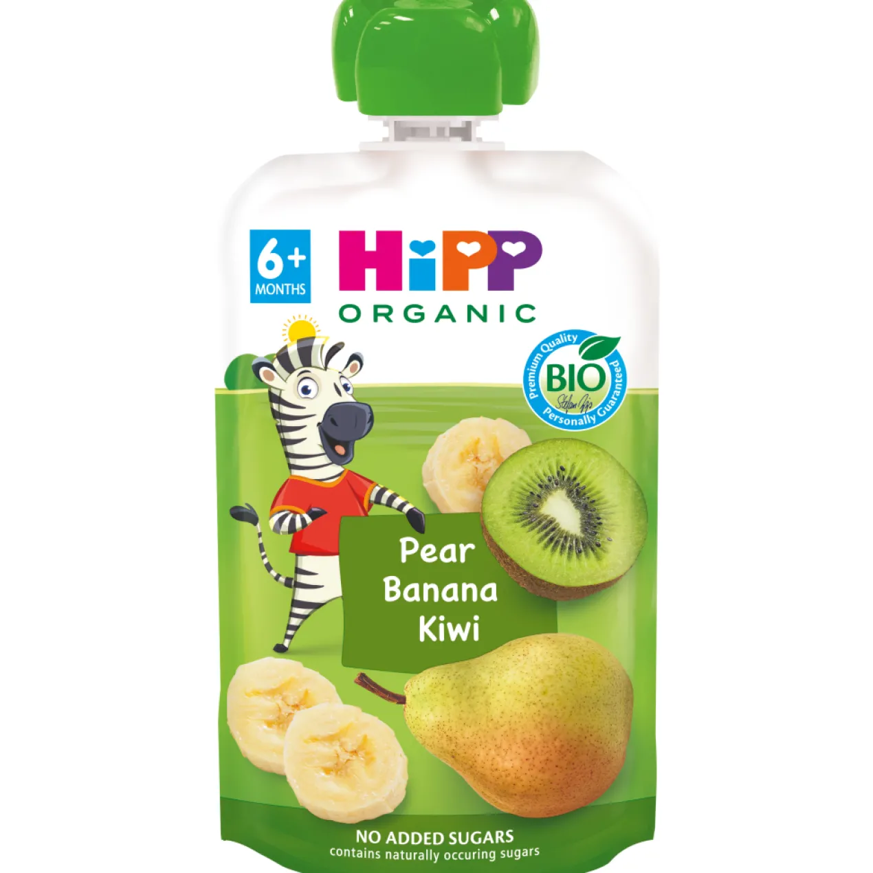Pouche 100% Frutas Pera, Plátano y Kiwi BIO