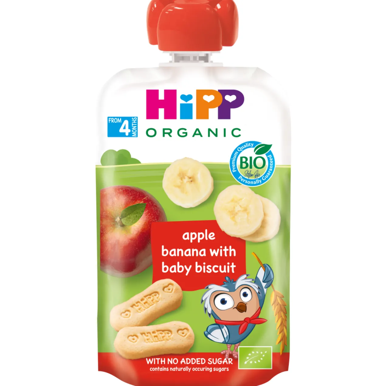Pouch Galletas, Manzana y Plátano BIO