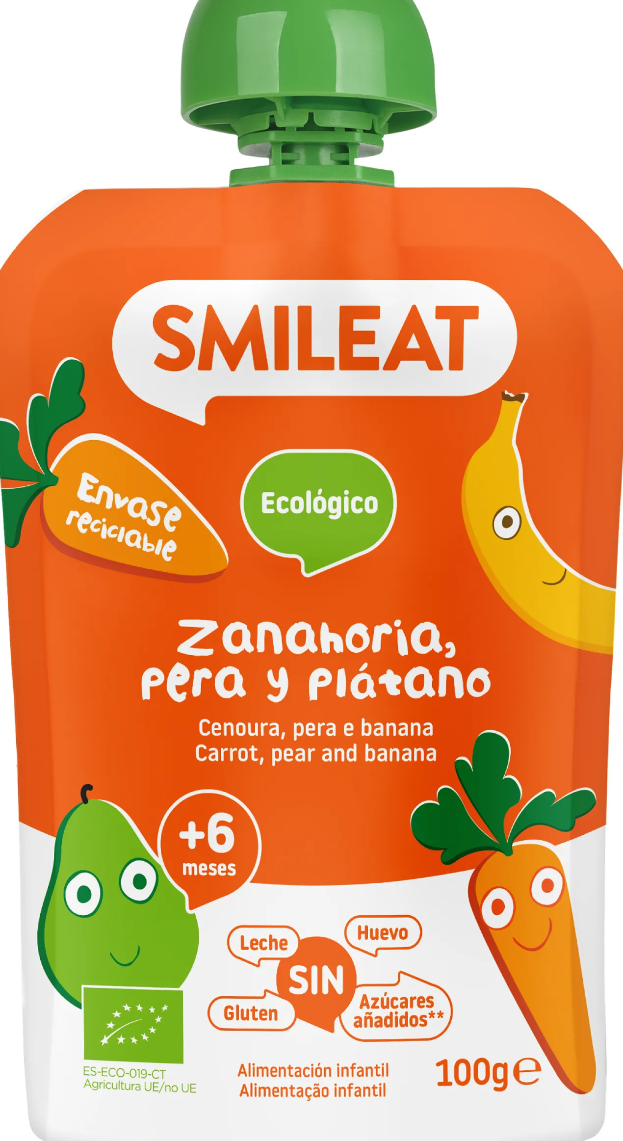 Pouch Pera, Plátano y Zanahoria