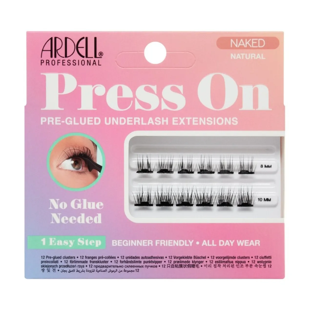 Press On Naked Natural Extensiones de Pestañas Preencoladas