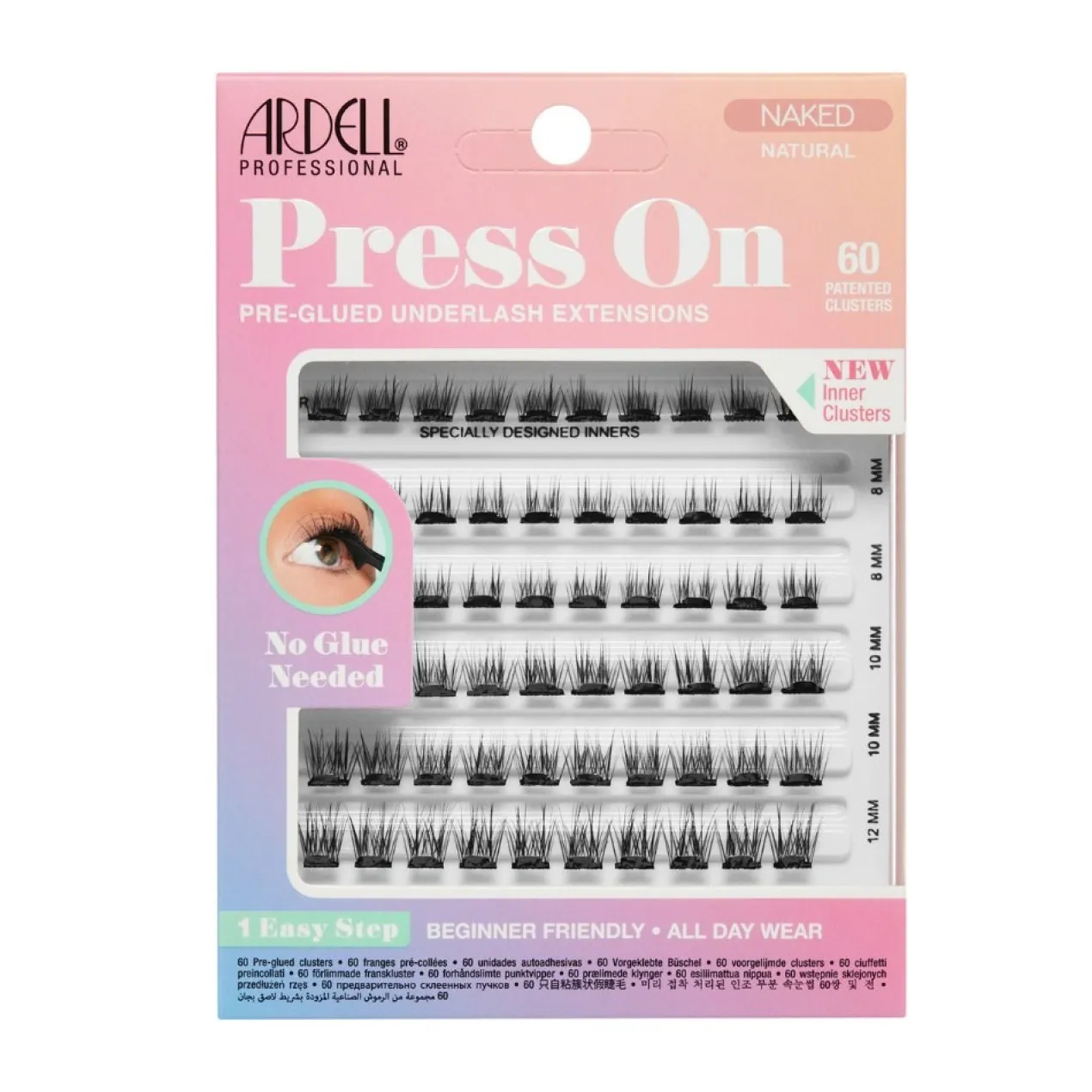 Press On Naked Natural Extensiones de Pestañas Preencoladas