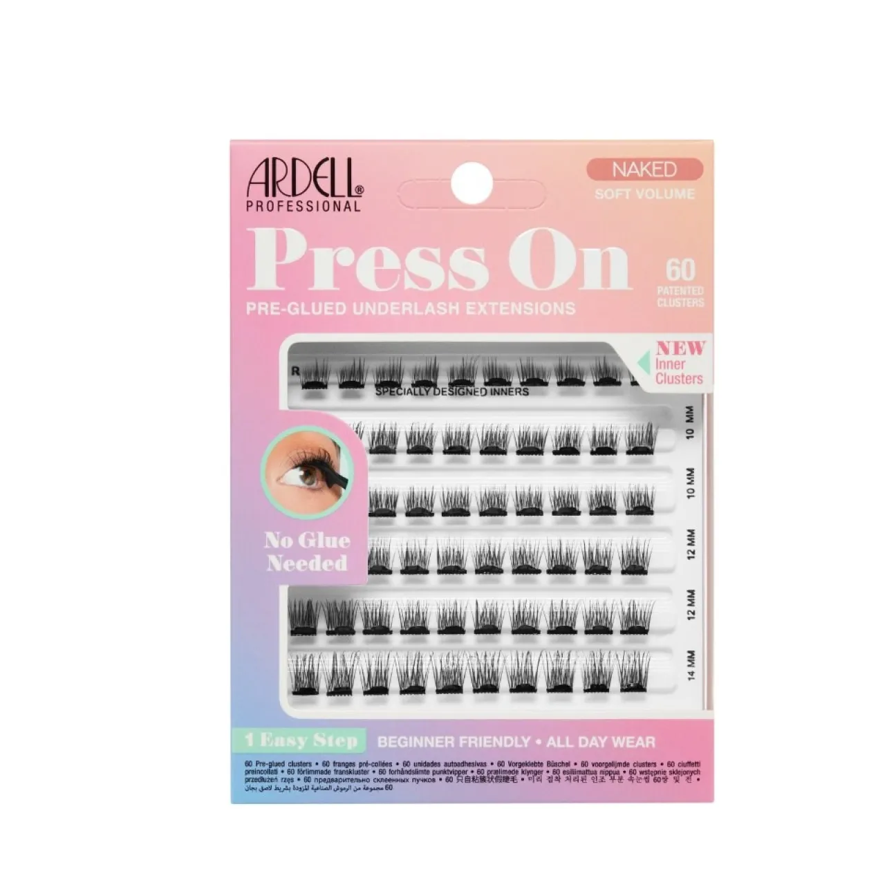 Press On Naked Soft Volume Extensiones de Pestañas Preencoladas