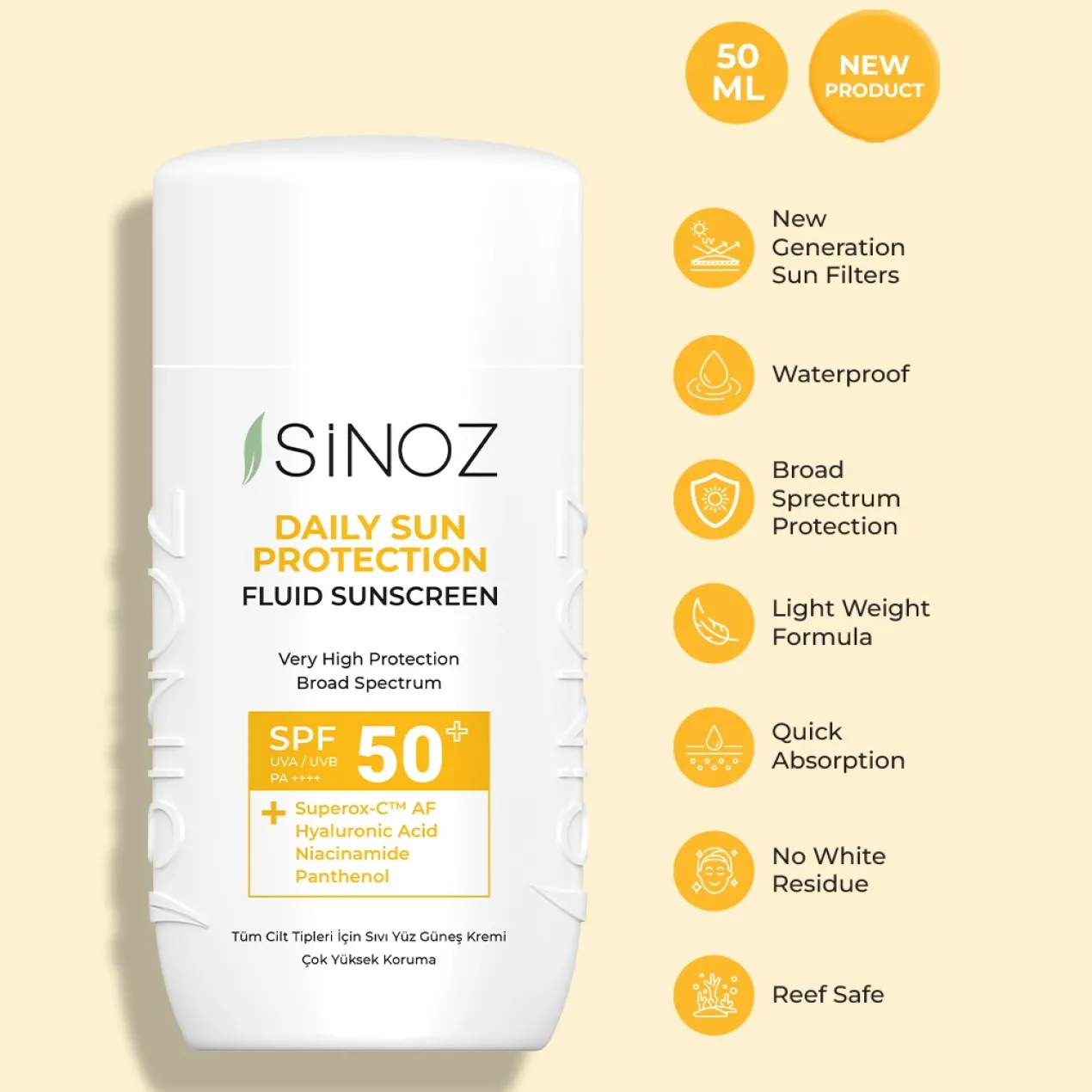 Protector Solar Daily Sun SPF50+