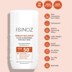Protector Solar Facial Sebum Balance Fluid SPF50+