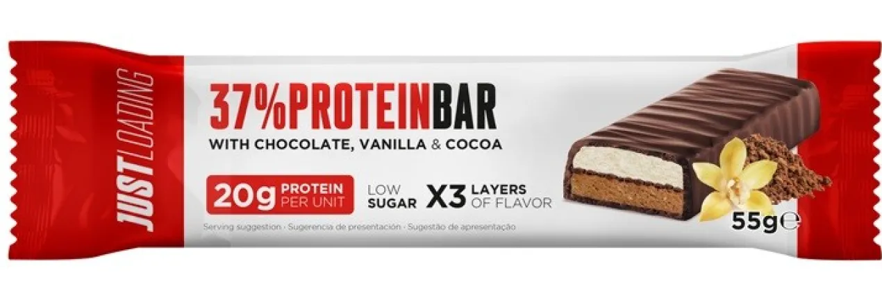ProteinBar Barrita de proteína de chocolate, vainilla y cacao