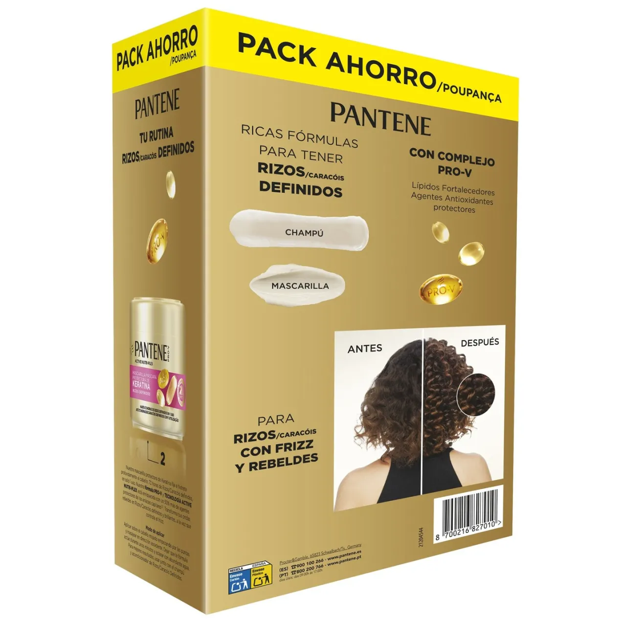 Pro-V Rizos Definidos Champú + Mascarilla Keratina