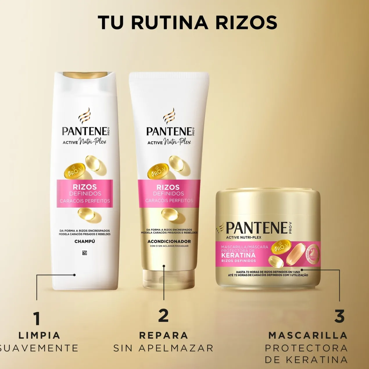 Pro-V Rizos Definidos Champú + Mascarilla Keratina