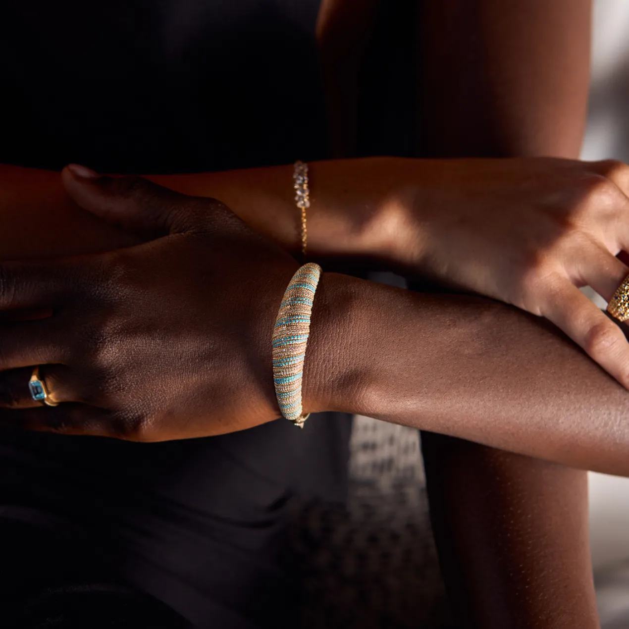 Pulsera Nita Plata de Ley / Recubrimiento oro 18K