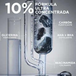 Pure Active Crema Hidratante Matificante con AHA + BHA con Carbón