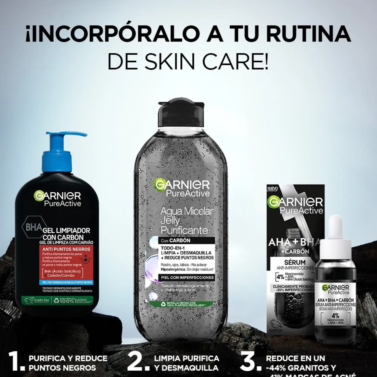 Pure Active Gel Carbon Anti puntos Negros