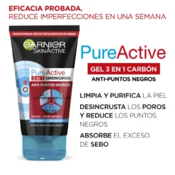 Pure Active Limpiador 3en1 Carbón