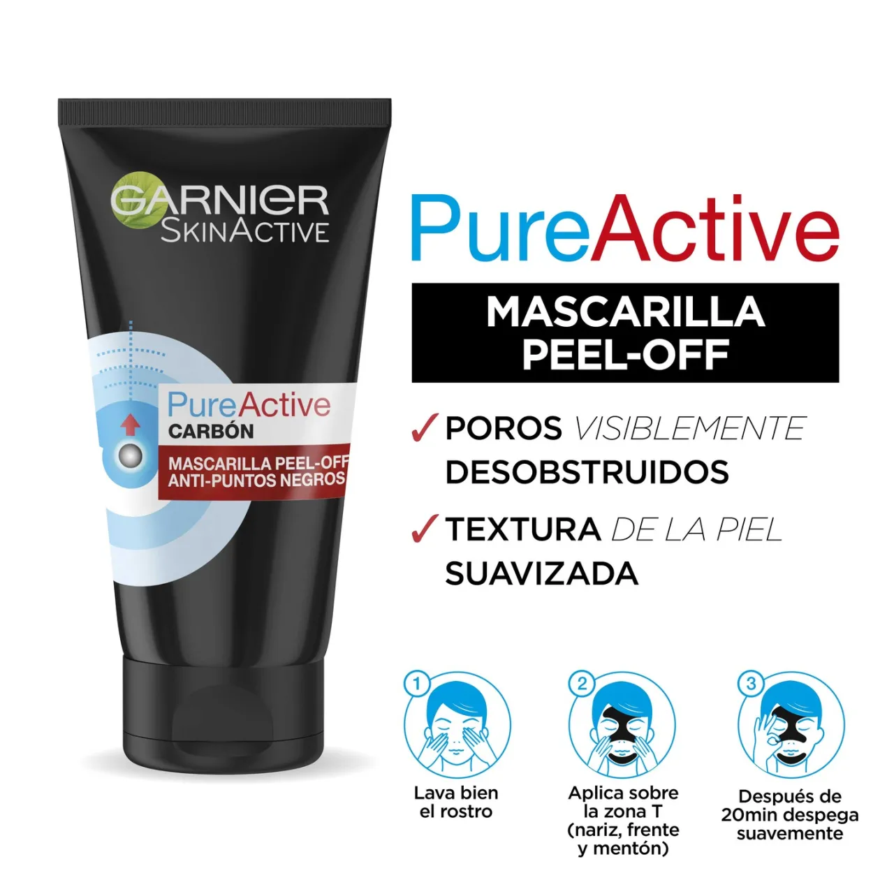 Pure Active Mascarilla Peel Off Anti Puntos Negros