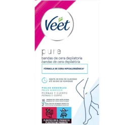 Pure Bandas de Cera Fría Piernas y Cuerpo