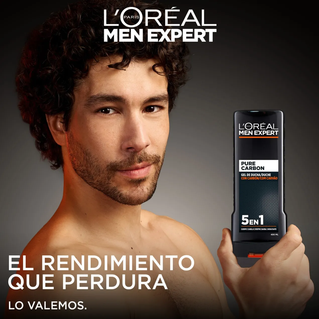 Pure Carbon Gel de Ducha con Carbón 5 en 1